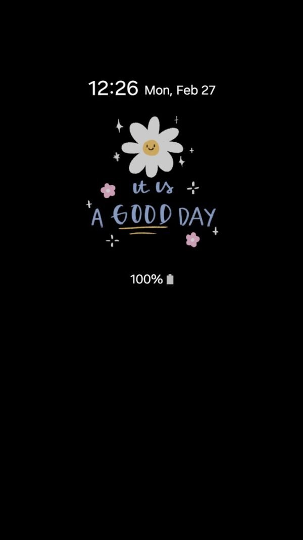 Samsung Themes: ❤️Mun❤️ Midnight Bloom ~❤️ Premium Theme a happy daisy in dark mode screen shot 6