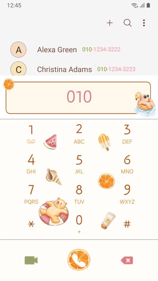 Samsung Themes: ❤️Mun❤️ Vitamin Sea ~❤️ Premium Theme with summer essentials with a sunny twist screen shot 2