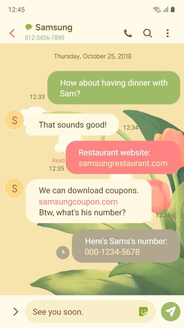 Samsung Themes: ❤️Mun❤️ Blooming Tulips ~❤️ Premium Theme gentle tulips and lilies in a soft pastel design screen shot 3