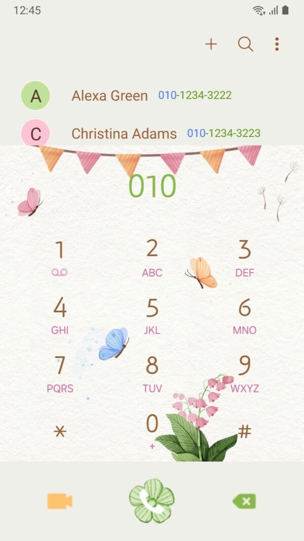 Samsung Themes: ❤️Mun❤️ Whimsical Garden Cottage ~❤️ Premium Theme charming floral cottage with playful vibes screen shot 2