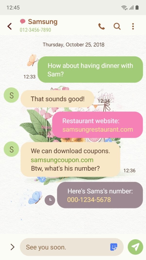 Samsung Themes: ❤️Mun❤️ Whimsical Garden Cottage ~❤️ Premium Theme charming floral cottage with playful vibes screen shot 3