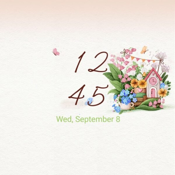 Samsung Themes: ❤️Mun❤️ Whimsical Garden Cottage ~❤️ Premium Theme charming floral cottage with playful vibes screen shot 7