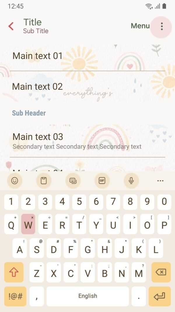 Samsung Themes: ❤️Mun❤️ Rainbow Cheer Theme ~❤️ Premium Theme bright rainbows and positivity for all screen shot 5