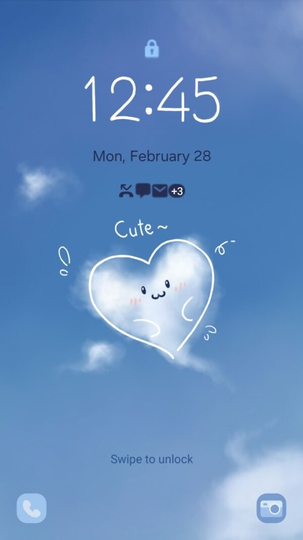 Samsung Themes: ❤️Mun❤️ Dreamy Cloudscape ~❤️ Premium Theme adorable cloud with motivational sky vibes screen shot 1