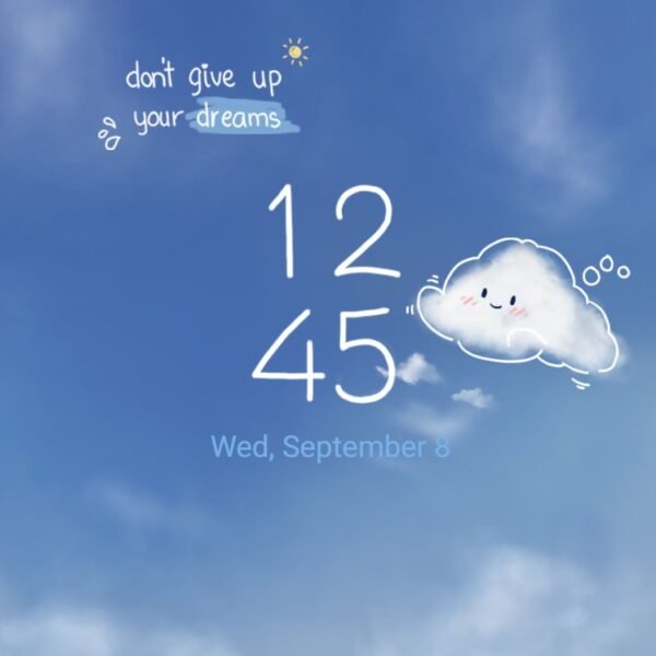 Samsung Themes: ❤️Mun❤️ Dreamy Cloudscape ~❤️ Premium Theme adorable cloud with motivational sky vibes screen shot 7