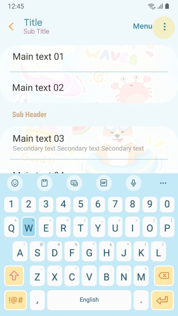 Samsung Themes: ❤️Mun❤️ Happy Waves ~❤️ Premium Theme cute animals enjoying summer fun at the beach screen shot 5
