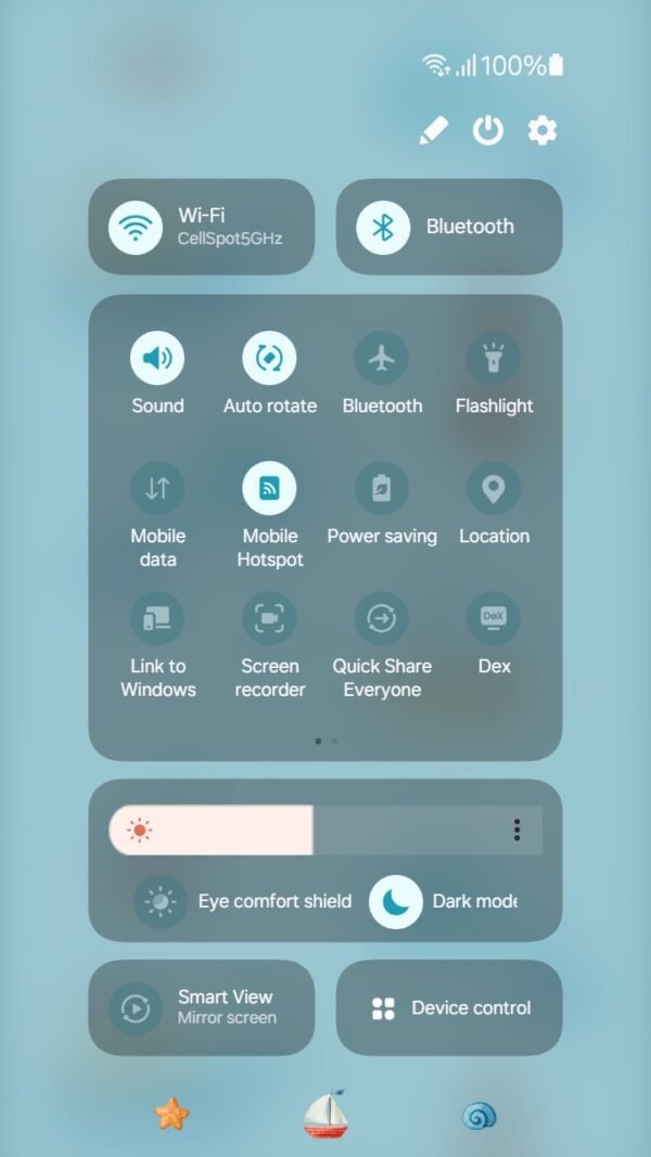 Samsung Themes: ❤️Mun❤️ Nautical Adventure Theme ~❤️ Premium Theme cute whales and boats on wavy seas screen shot 4