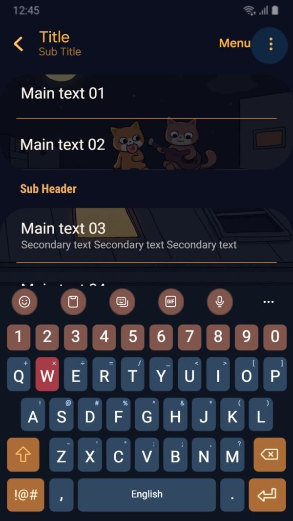 Samsung Themes: ❤️Mun❤️ Moonlit Rooftop ~❤️ Premium Theme two cats gaze out a rooftop window under a glowing crescent moon screen shot 5
