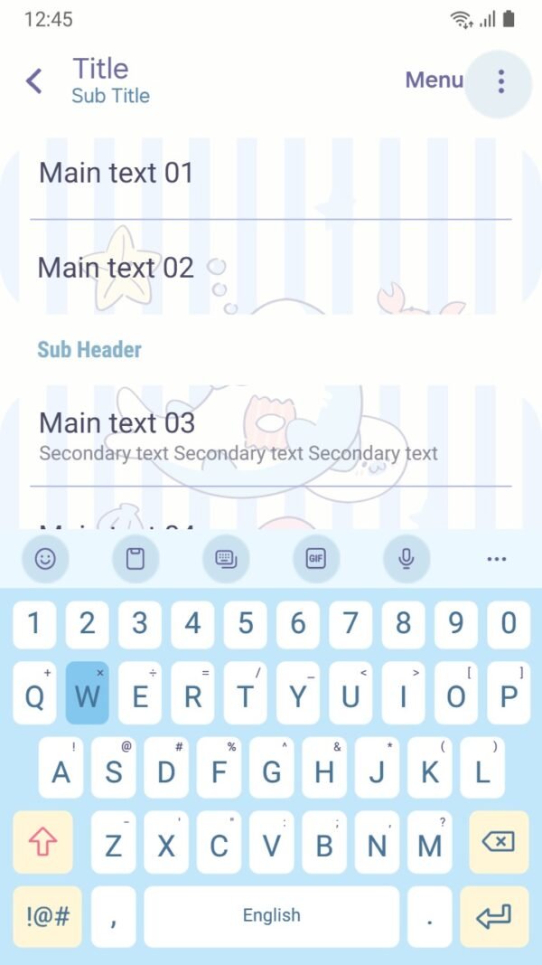 Samsung Themes: ❤️Mun❤️ Ocean Friends ~❤️ Premium Theme cute sea animals float together, playing in soft pastel waters screen shot 5