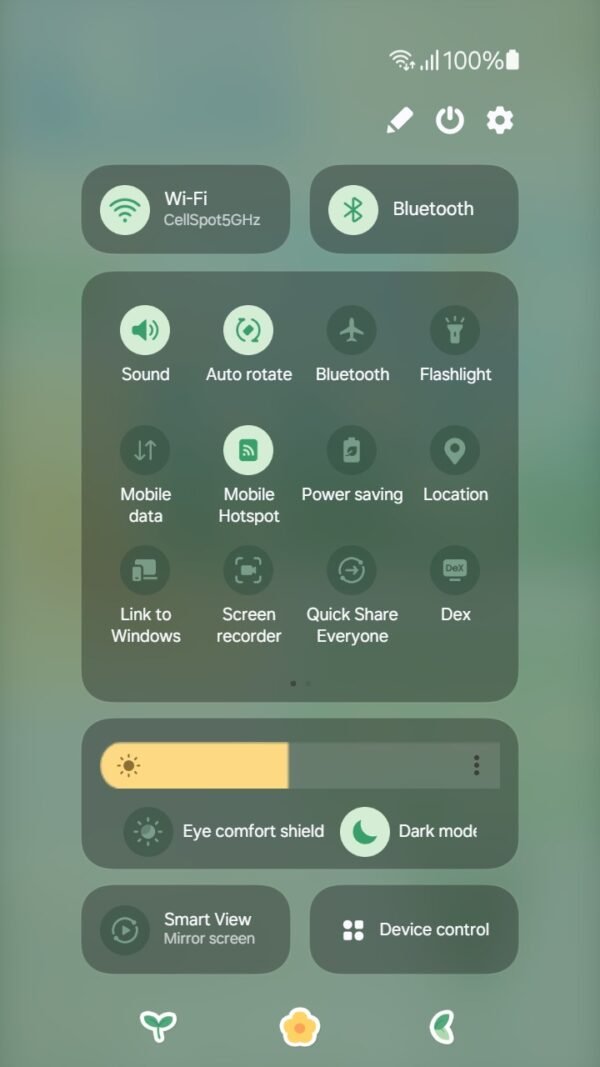 Samsung Themes: ❤️Mun❤️ Blooming Torn Paper ~❤️ Premium Theme with torn paper design with blooming floral accents screen shot 4