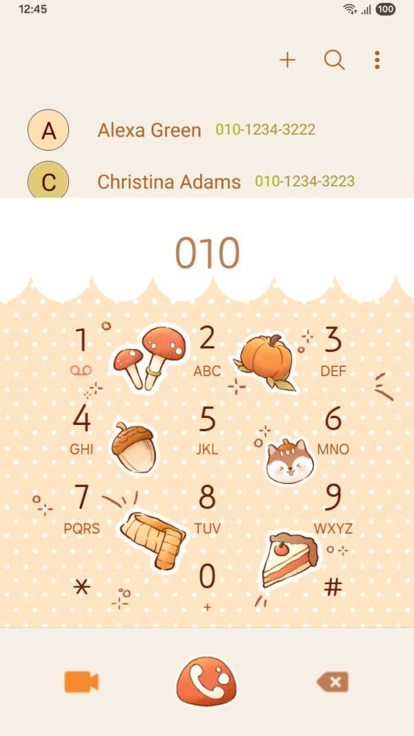 Samsung Themes: ❤️Mun❤️ Autumn Cozy Theme ~❤️ Premium Theme warm autumn vibes with cute fall icons screen shot 2