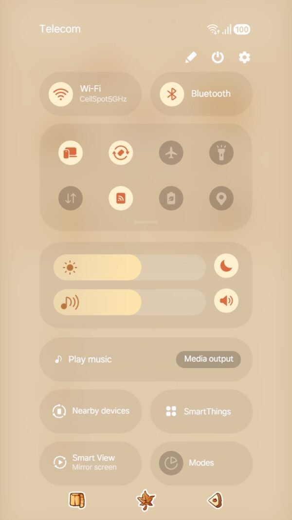 Samsung Themes: ❤️Mun❤️ Autumn Cozy Theme ~❤️ Premium Theme warm autumn vibes with cute fall icons screen shot 4