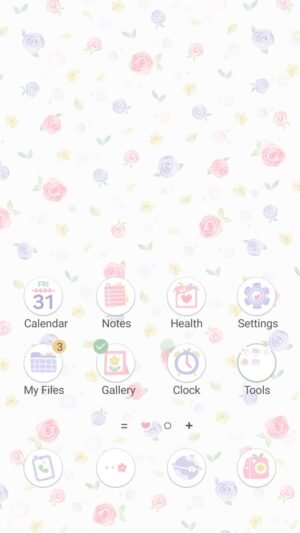 Samsung Themes: ❤️Mun❤️ Floral Dream Theme ~❤️ Premium Theme delicate roses for a soft, feminine look screen shot 0