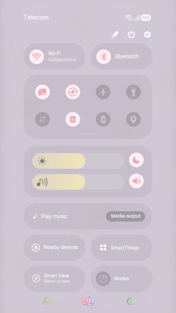 Samsung Themes: ❤️Mun❤️ Floral Dream Theme ~❤️ Premium Theme delicate roses for a soft, feminine look screen shot 4