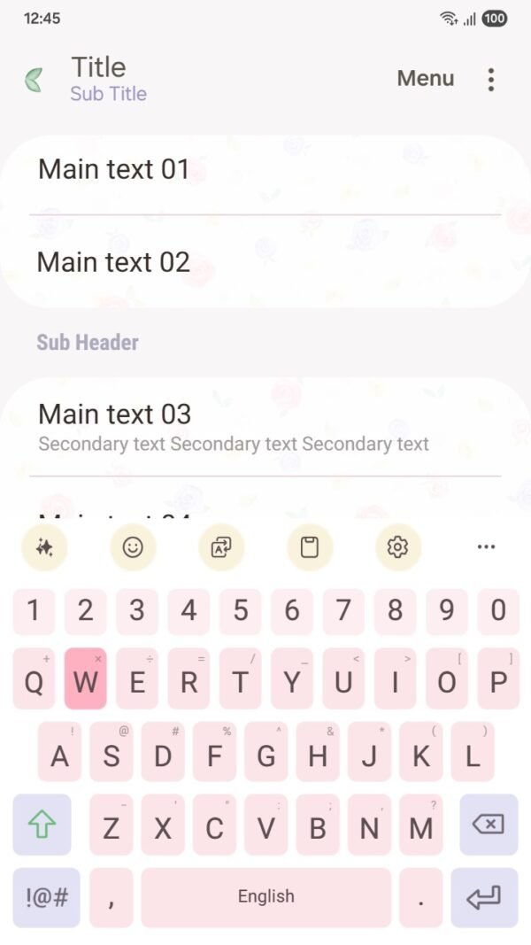 Samsung Themes: ❤️Mun❤️ Floral Dream Theme ~❤️ Premium Theme delicate roses for a soft, feminine look screen shot 5