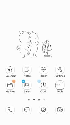 Samsung Themes: ❤️Mun❤️ Cat Dog Friendship ~❤️ Premium Theme cat and dog share peaceful, loving moments together like best friends screen shot 0