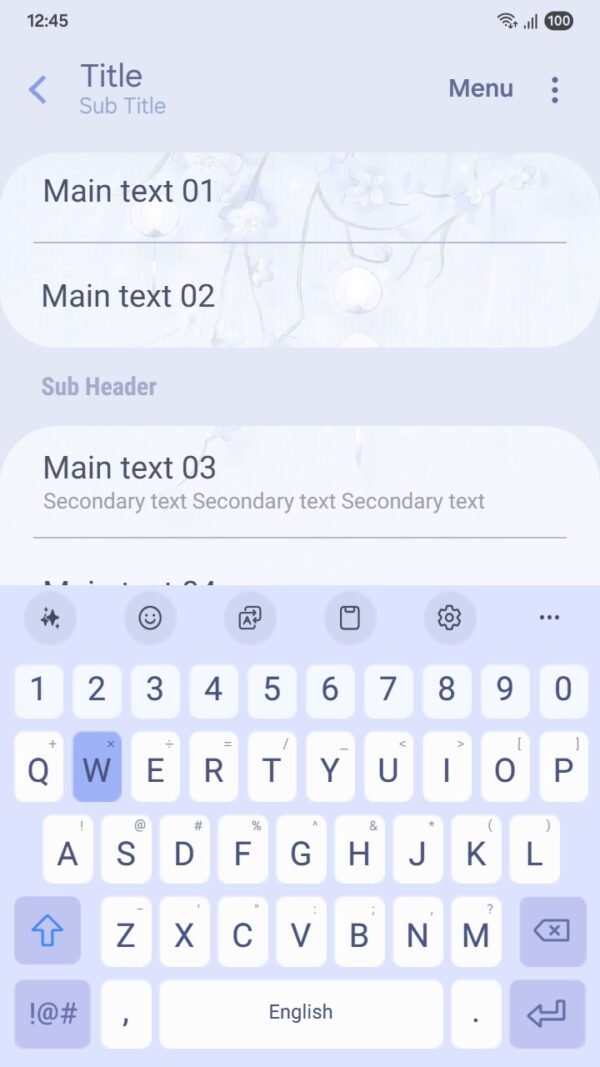 Samsung Themes: ❤️Mun❤️ Lantern Blossoms ~❤️ Premium Theme soft blossoms and lanterns glow in a dreamy blue mist screen shot 5