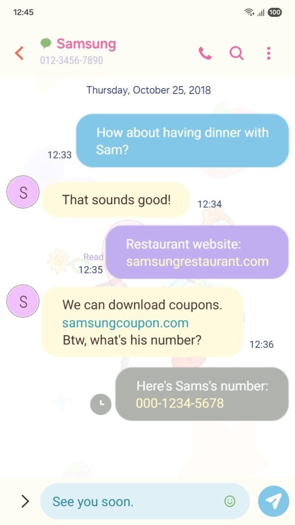 Samsung Themes: ❤️Mun❤️ Charming Keychain ~❤️ Premium Theme cute charms and trinkets dangle on a colorful pastel keychain screen shot 3