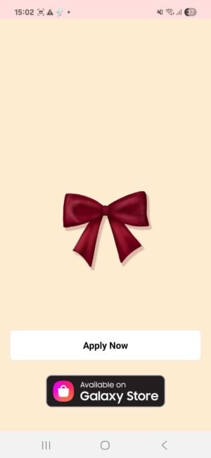 KakaoTalk Themes: Burgundy Bow screen shot 0