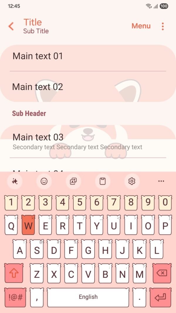 Samsung Themes: ❤️Mun❤️ Red Panda ~❤️ Premium Theme cute red panda peeking over edge screen shot 5
