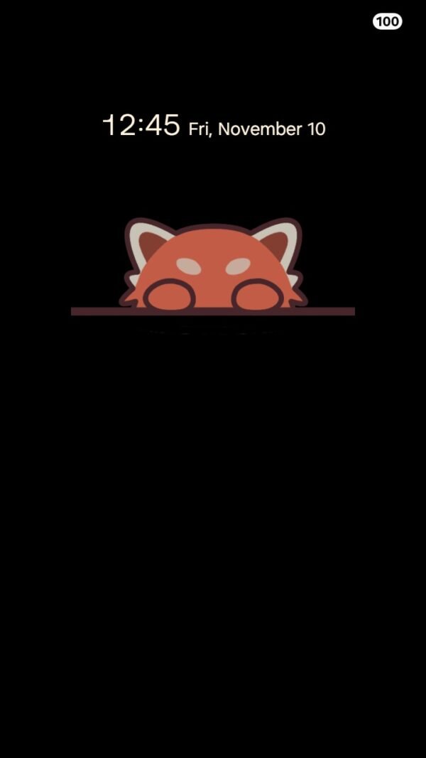 Samsung Themes: ❤️Mun❤️ Red Panda ~❤️ Premium Theme cute red panda peeking over edge screen shot 6