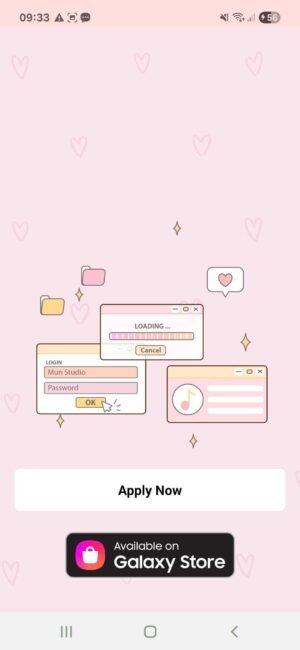 KakaoTalk Themes: Pink Screen screen shot 0