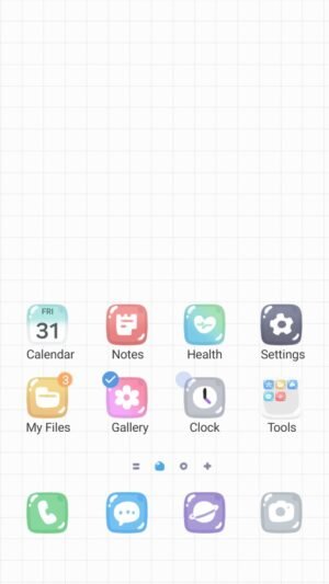 Samsung Themes: ❤️Mun❤️ Default Refresh ~❤️ Premium Theme a subtle update of default icons with modern gradients screen shot 0