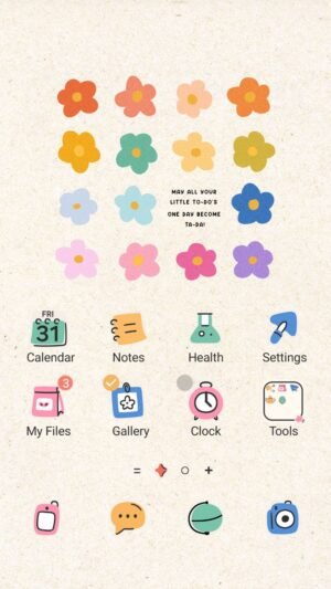 Samsung Themes: ❤️Mun❤️ Cheerful Blooms ~❤️ Premium Theme bright, happy blooms for your daily to-do's screen shot 0