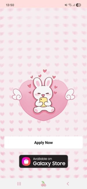 KakaoTalk Themes: Cupid Bunny screen shot 0
