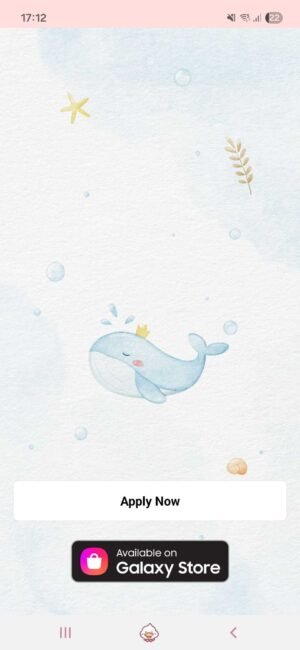 KakaoTalk Themes: Pastel Blue Whale screen shot 0