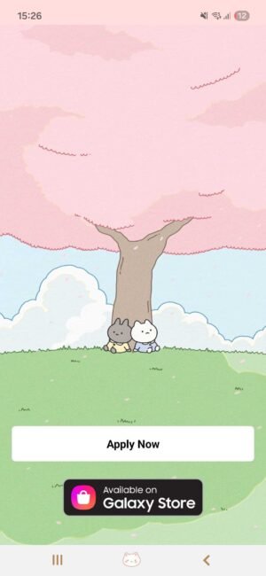 KakaoTalk Themes: Bunny Sakura Spring screen shot 0