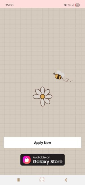 KakaoTalk Themes: Little Bee and Flower screen shot 0