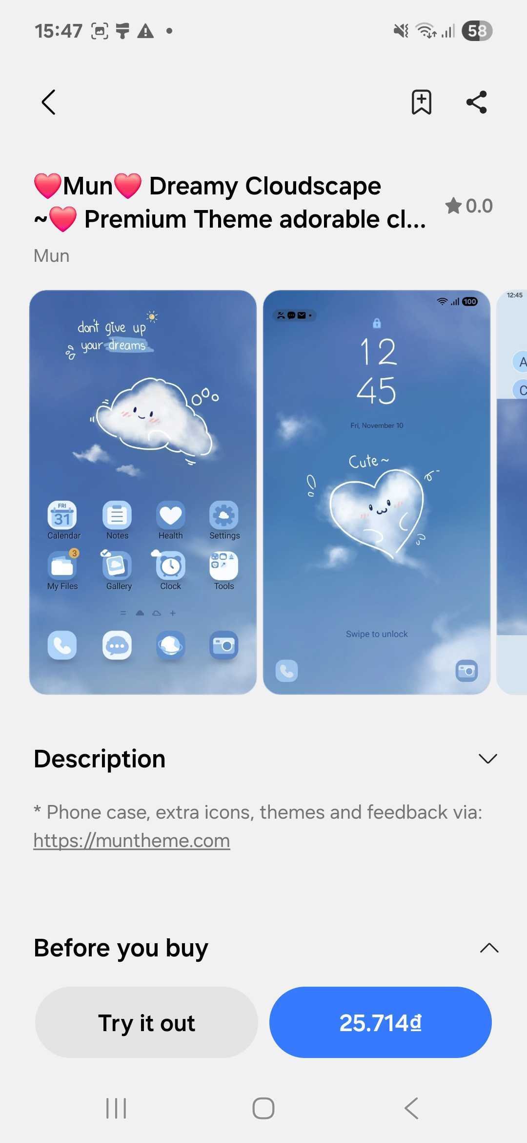Select and download a theme