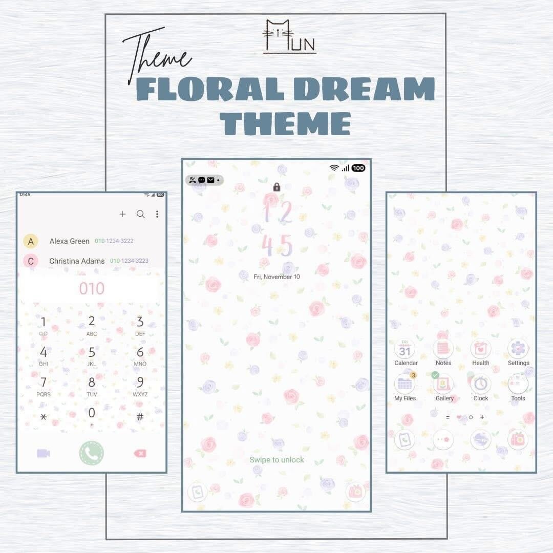 Floral Dream Theme screenshot