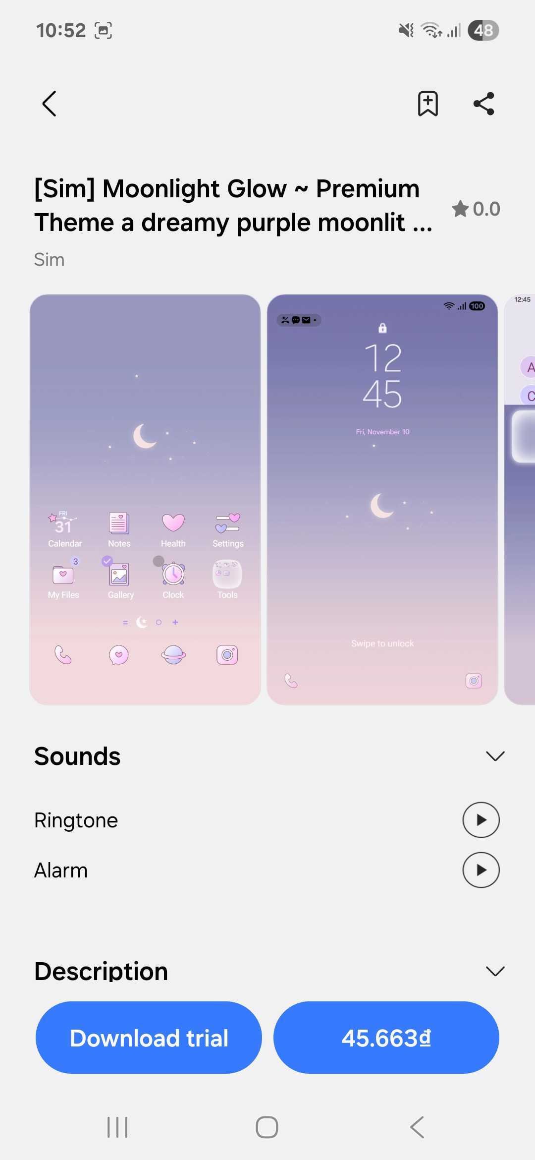 Free Samsung Theme example