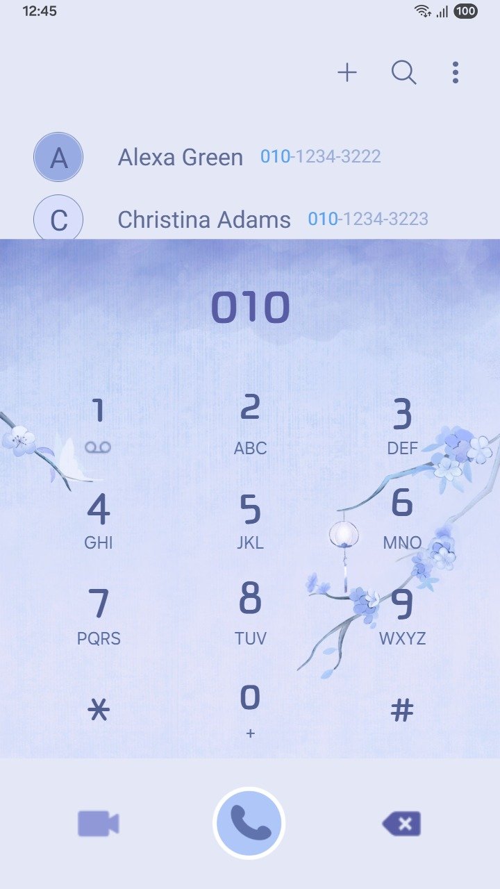 ❤️Mun❤️ Lantern Blossoms ~❤️ Premium Theme soft blossoms and lanterns glow in a dreamy blue mist