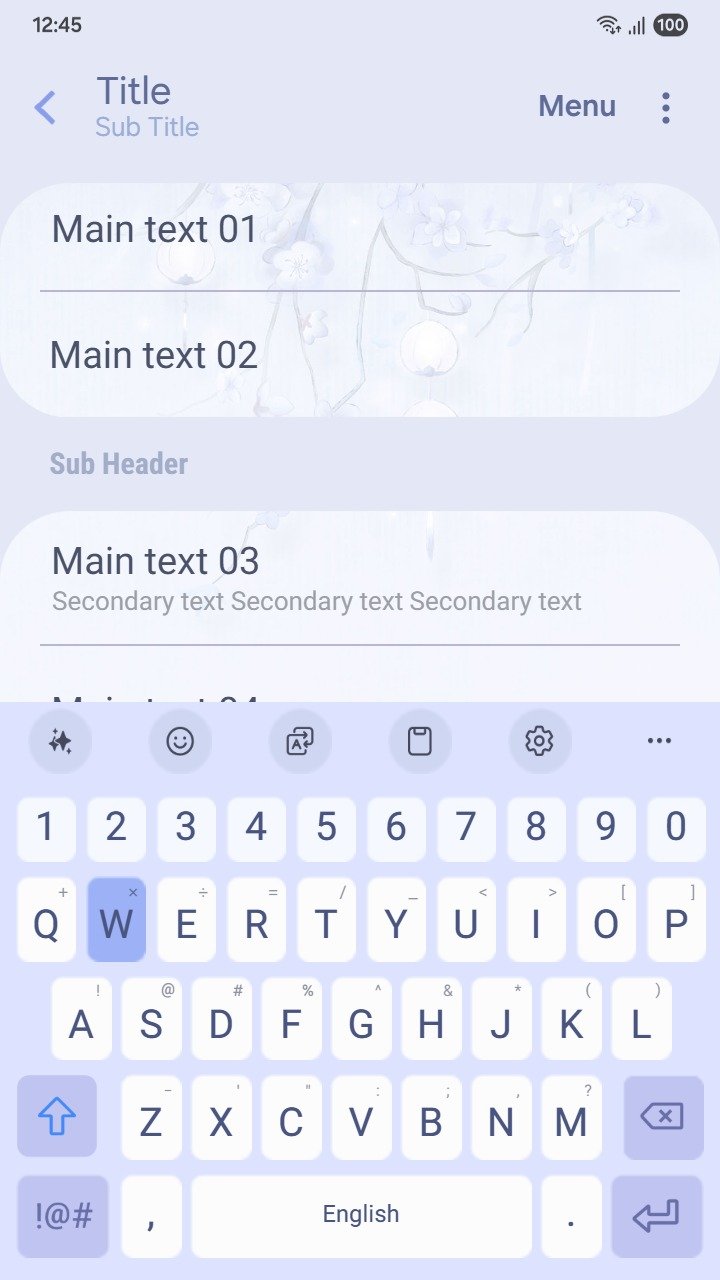 ❤️Mun❤️ Lantern Blossoms ~❤️ Premium Theme soft blossoms and lanterns glow in a dreamy blue mist
