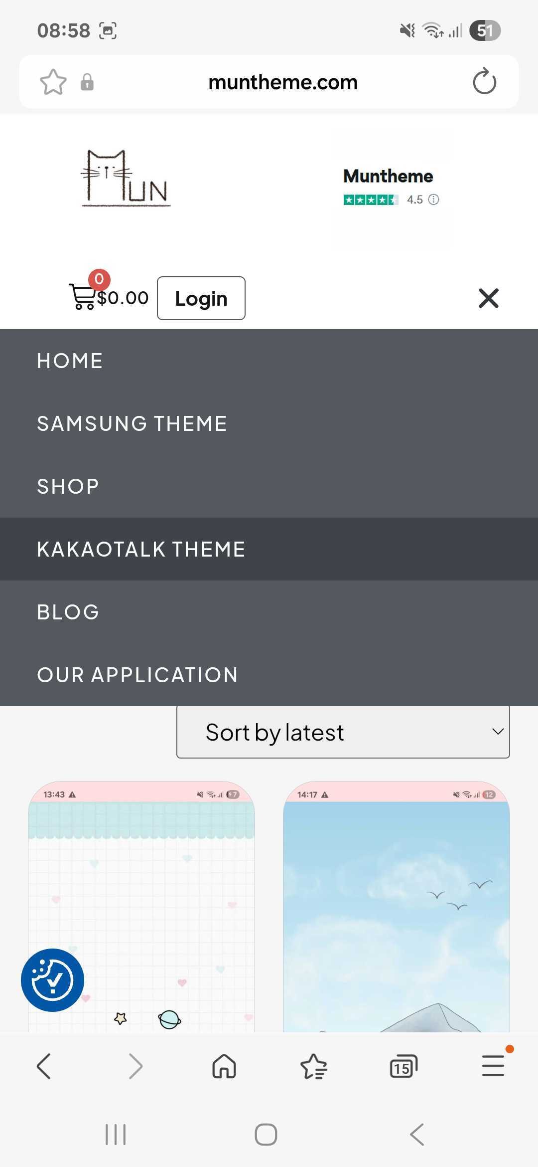 Select KakaoTalk Option