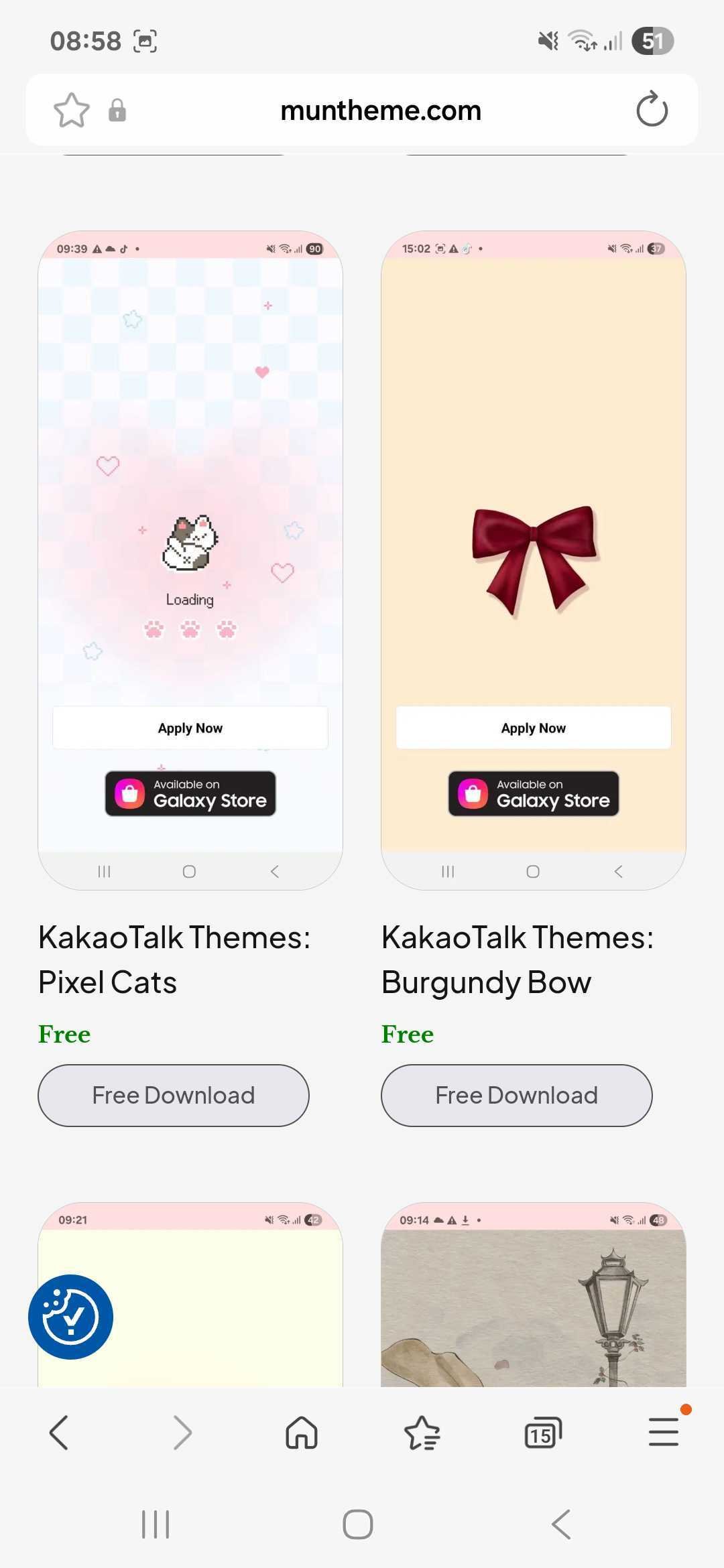 Select Favorite KakaoTalk Theme