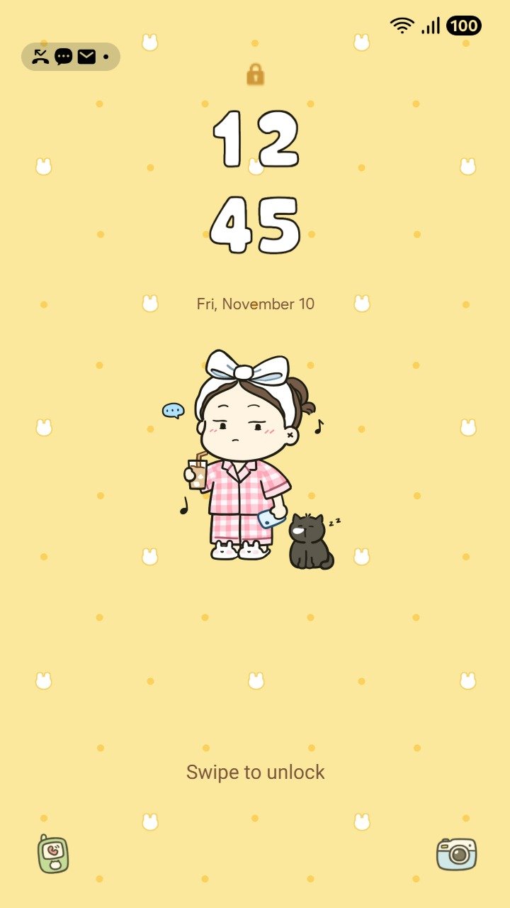 [Sim] Coffee Cat ~ Premium Theme a cute barista cat serves coffee and pastries in a cozy cafe scene