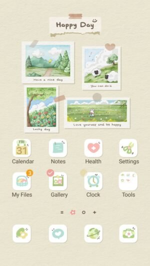 Samsung Themes: ❤️Mun❤️ Watercolor Photo Wall ~❤️ Premium Theme charming watercolor moments pinned to your cozy screen screen shot 0