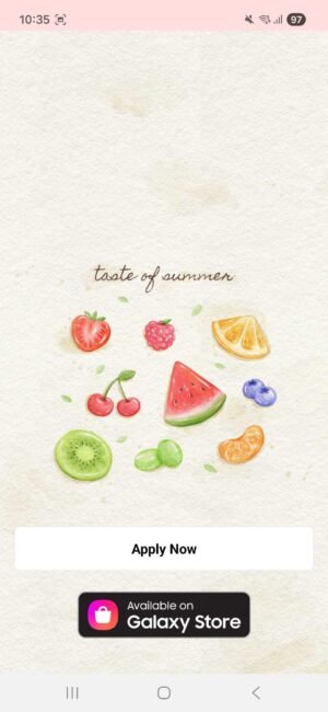 KakaoTalk Themes: Summer Fruit Watercolor screen shot 0