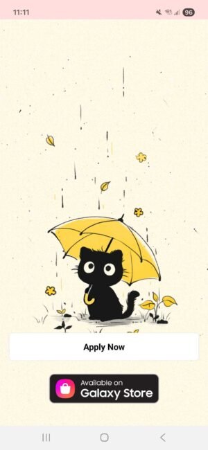 KakaoTalk Themes: Rainy Cat Dreams screen shot 0