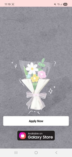 KakaoTalk Themes: Knitted Flower Bouquet screen shot 0