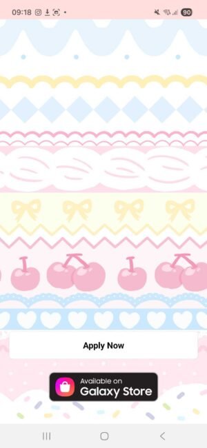 KakaoTalk Themes: Sweet Pastel Ribbons screen shot 0