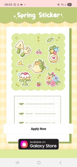 KakaoTalk Themes: Spring Sticker screen shot 0