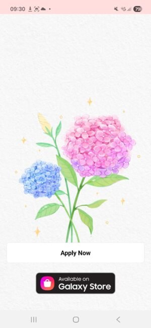 KakaoTalk Themes: Hydrangea Bunny screen shot 0