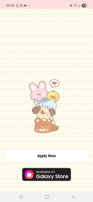 KakaoTalk Themes: Cozy Note Friends screen shot 0