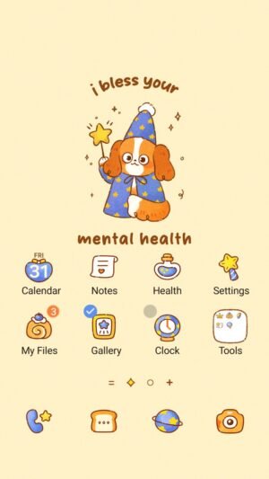 Samsung Themes: ❤️Mun❤️ Little Wizard Puppy ~❤️ Premium Theme a magical puppy to comfort and bless your day screen shot 0