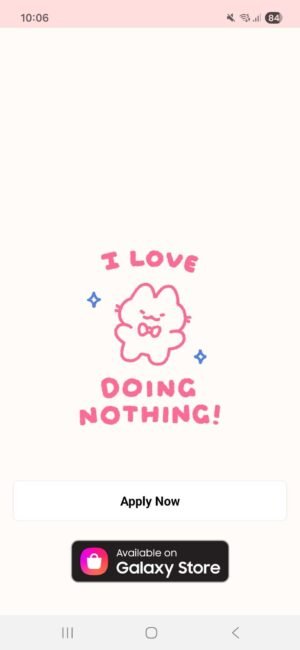 KakaoTalk Themes: Free Lazy Bunny screen shot 0